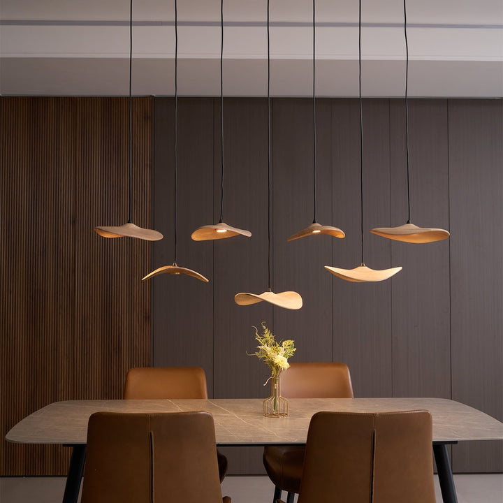 Abbott lampadario moderno minimalista foglia Vuota in legno