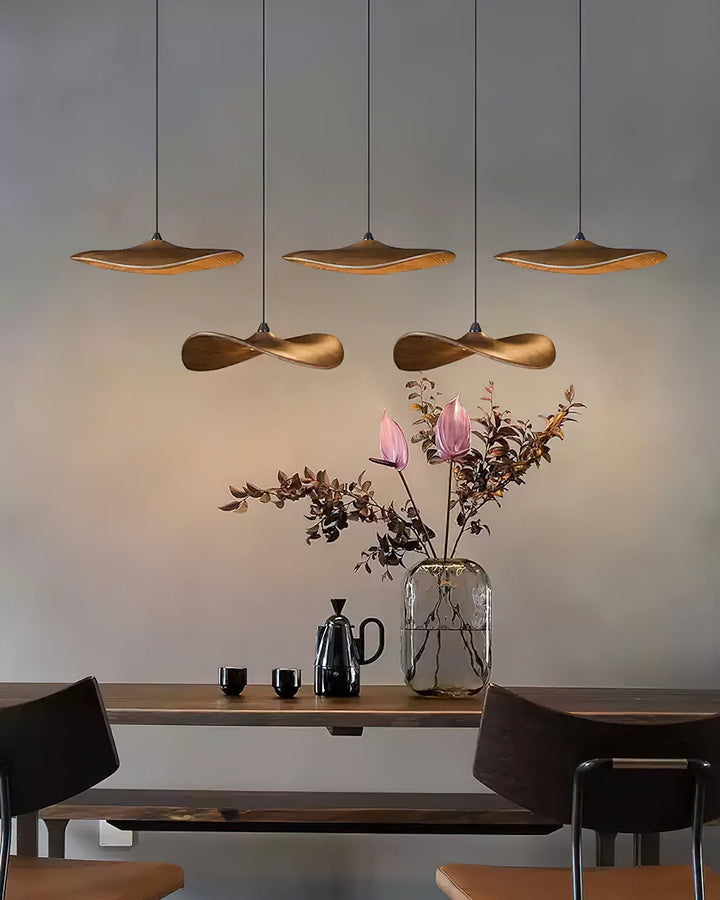 Abbott lampadario moderno minimalista foglia Vuota in legno
