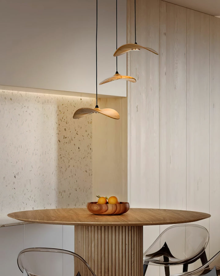 Abbott lampadario moderno minimalista foglia Vuota in legno