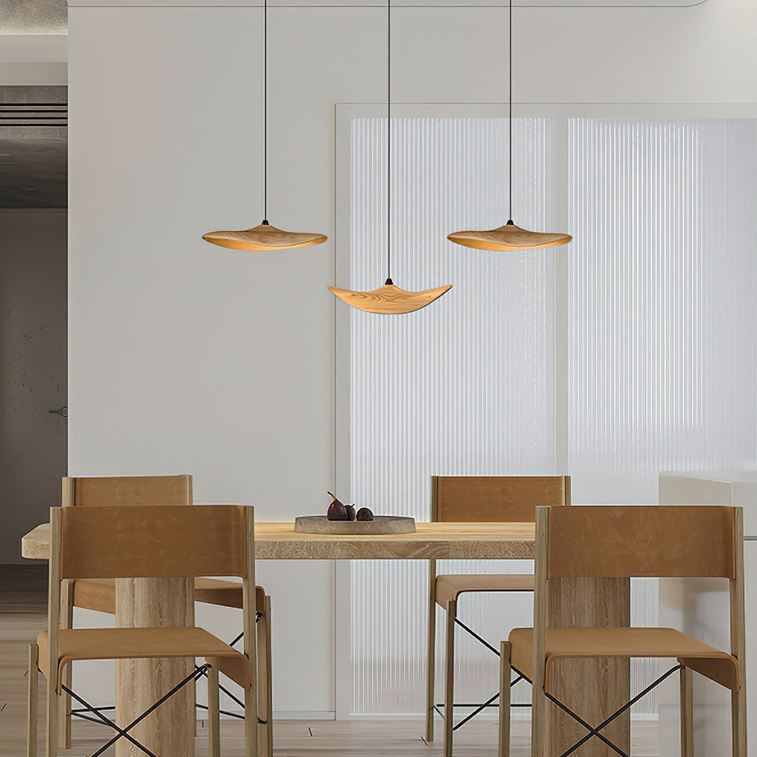 Abbott lampadario moderno minimalista foglia Vuota in legno