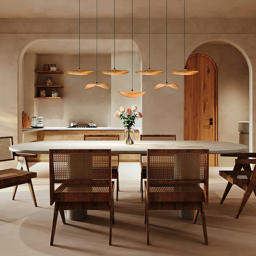 Abbott lampadario moderno minimalista foglia Vuota in legno