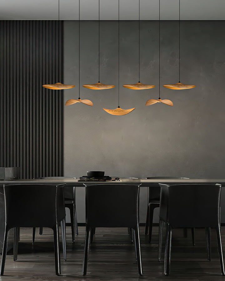 Abbott lampadario moderno minimalista foglia Vuota in legno