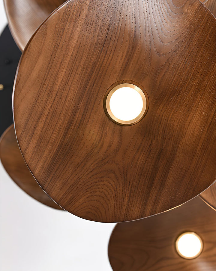 Abbott lampadario moderno minimalista foglia Vuota in legno