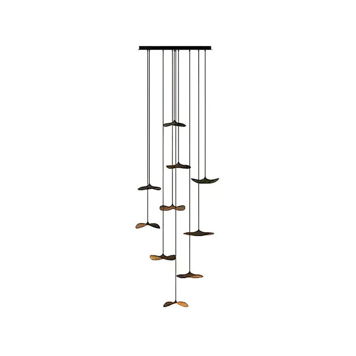 Abbott lampadario moderno minimalista foglia Vuota in legno