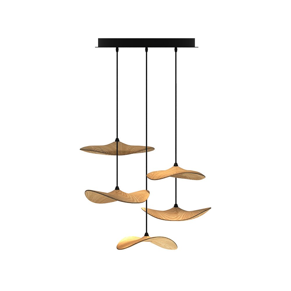 Abbott lampadario moderno minimalista foglia Vuota in legno