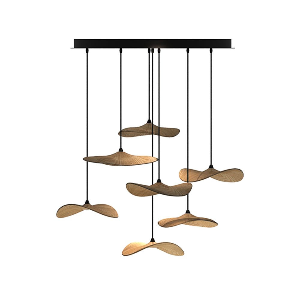 Abbott lampadario moderno minimalista foglia Vuota in legno