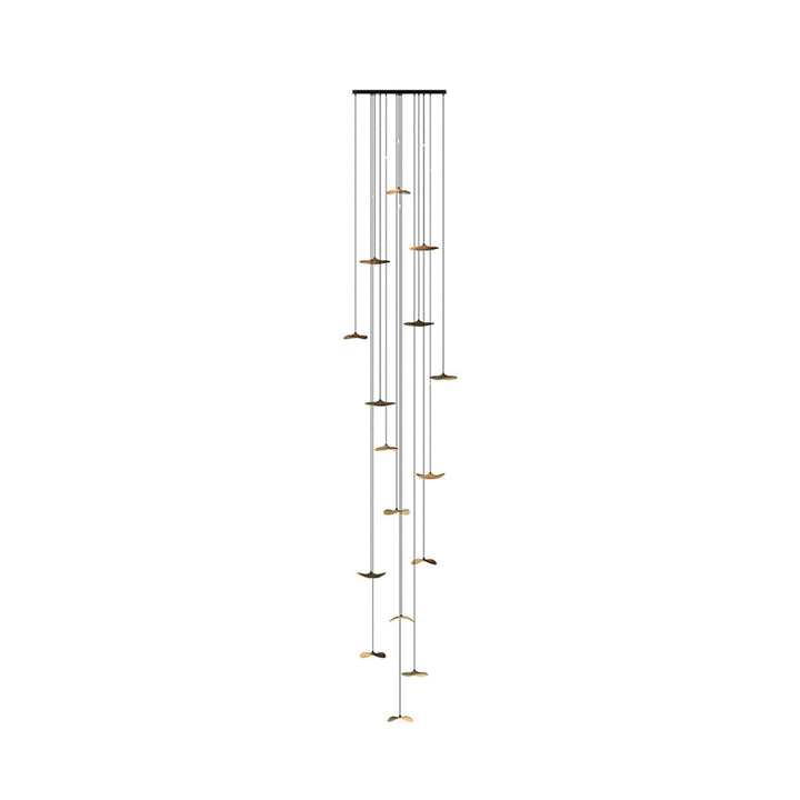Abbott lampadario moderno minimalista foglia Vuota in legno