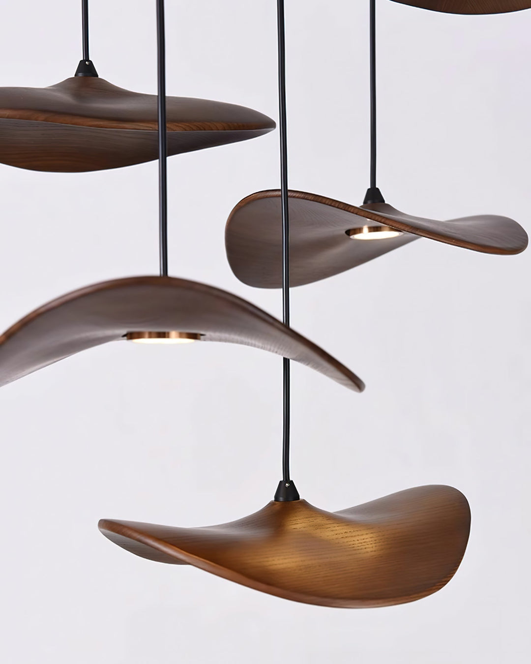 Abbott lampadario moderno minimalista foglia Vuota in legno