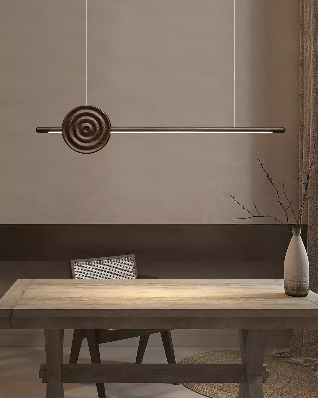 Rinirira lampadario Erhu legno