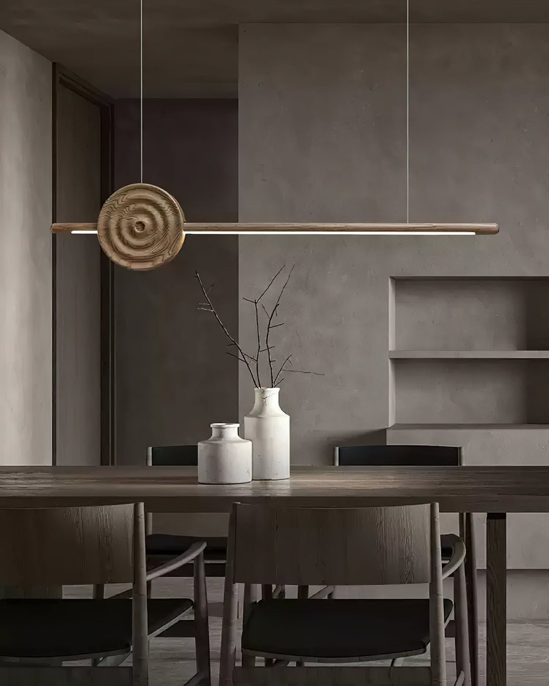 Rinirira lampadario Erhu legno