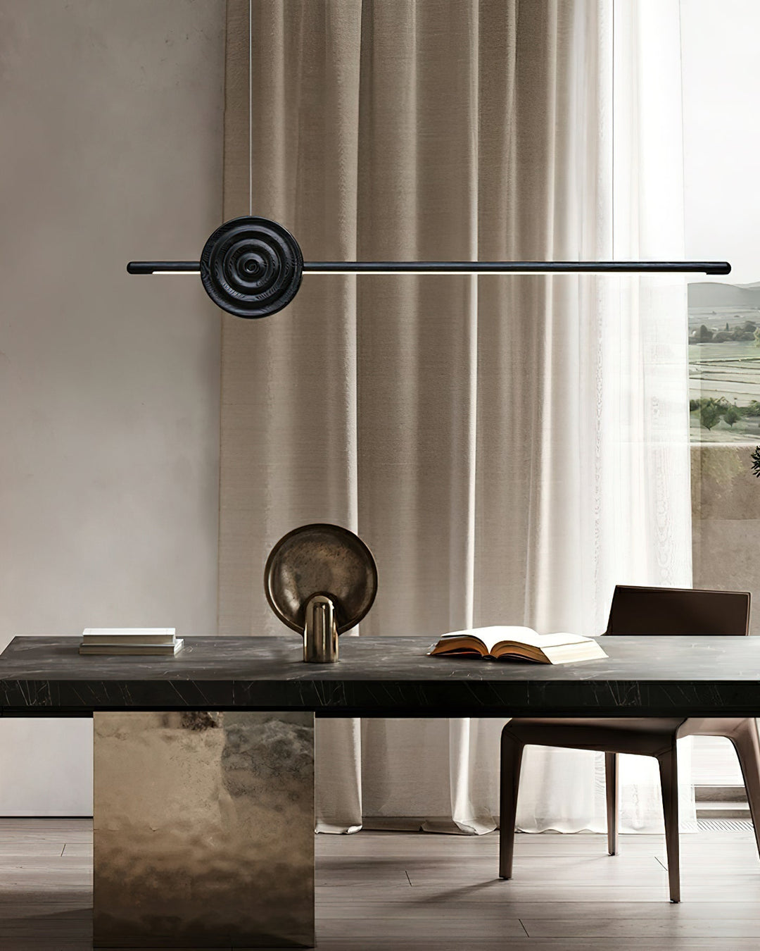 Rinirira lampadario Erhu legno