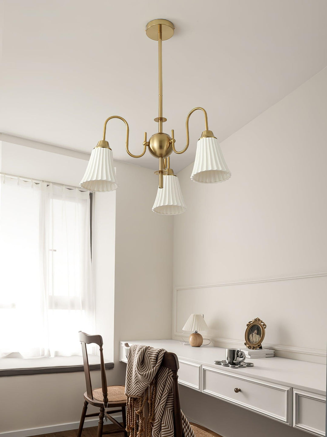 Mireine lampadario Esther Ceramica a Pieghe moderno