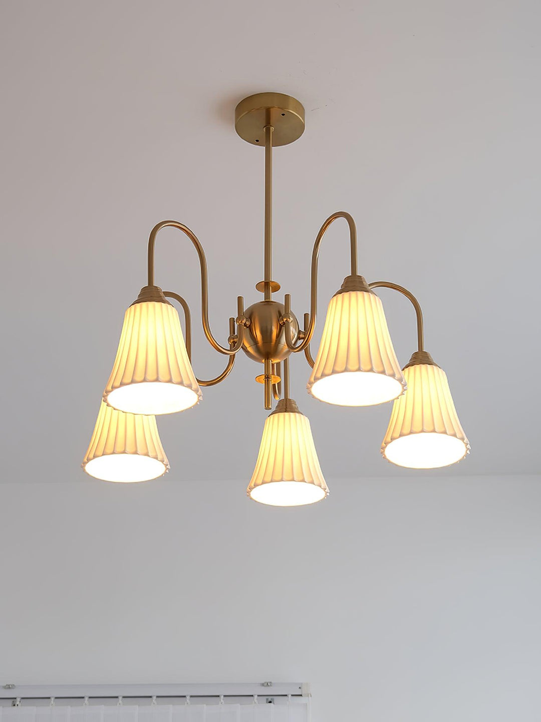 Mireine lampadario Esther Ceramica a Pieghe moderno