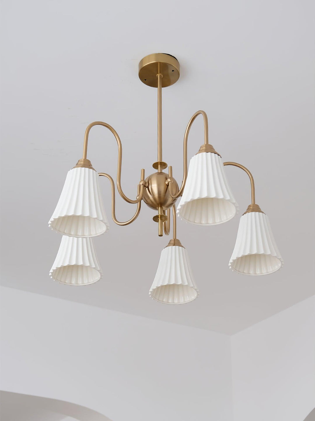Mireine lampadario Esther Ceramica a Pieghe moderno