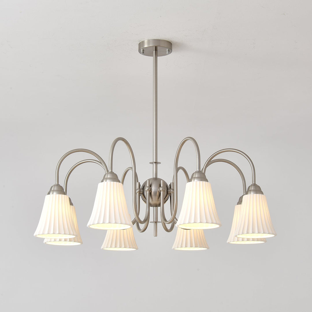 Mireine lampadario Esther Ceramica a Pieghe moderno