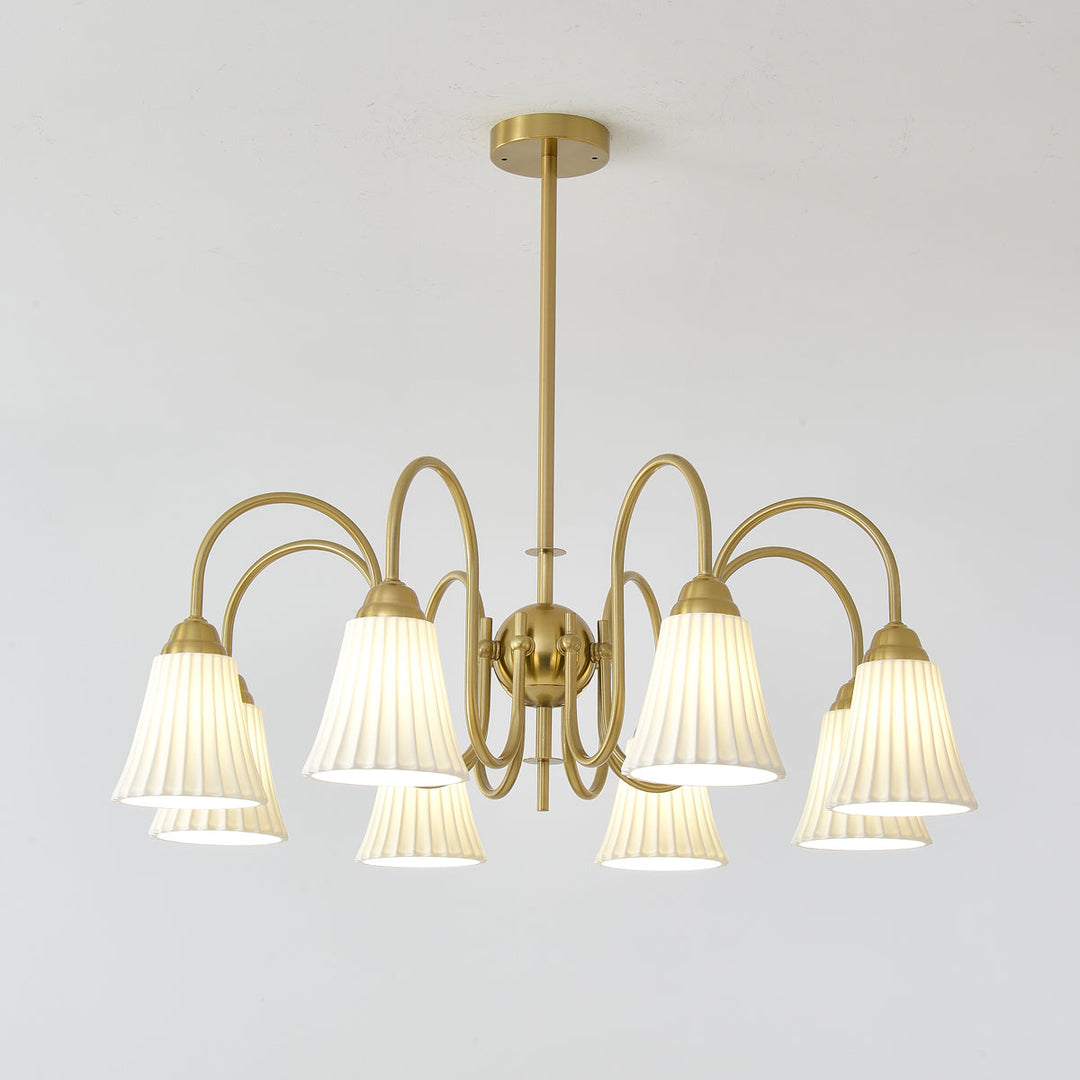 Mireine lampadario Esther Ceramica a Pieghe moderno