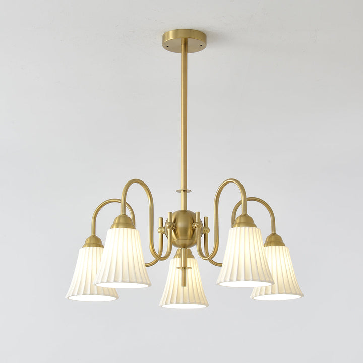Mireine lampadario Esther Ceramica a Pieghe moderno