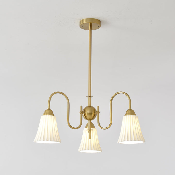 Mireine lampadario Esther Ceramica a Pieghe moderno