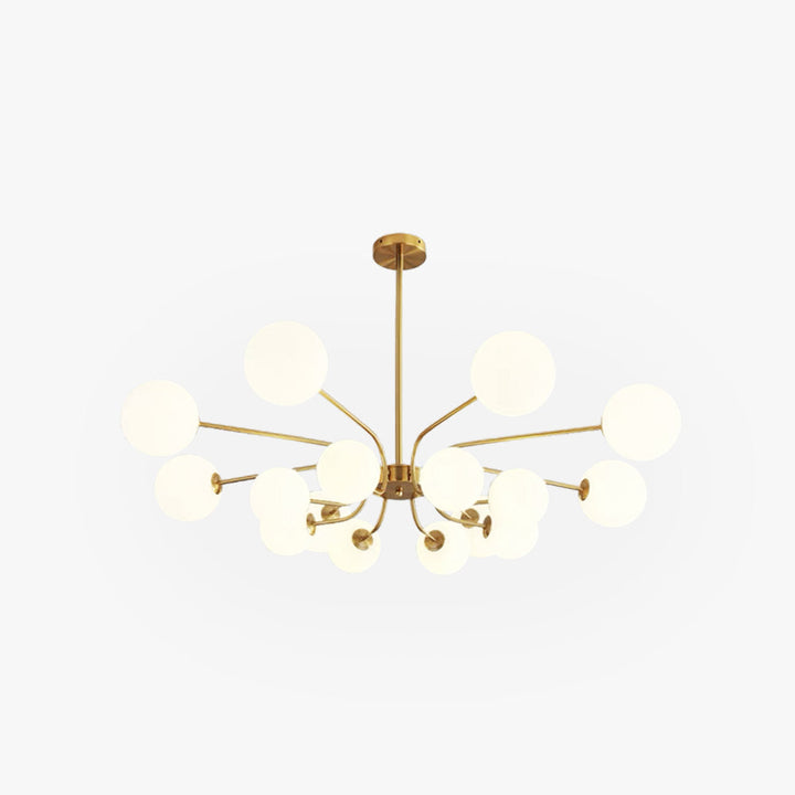 Valentina Moderno Metallo/Vetro LED Lux Lampadario Cromo/Oro Camera da letto/Soggiorno/Sala da Pranzo