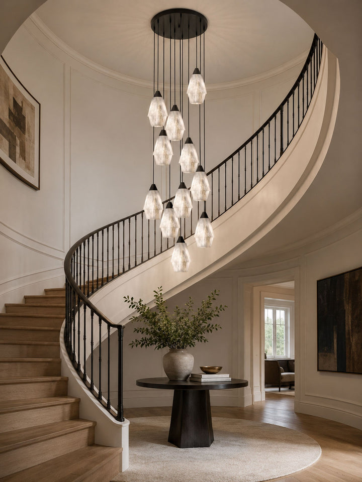 Aurevin alabastro grappolo lampadario