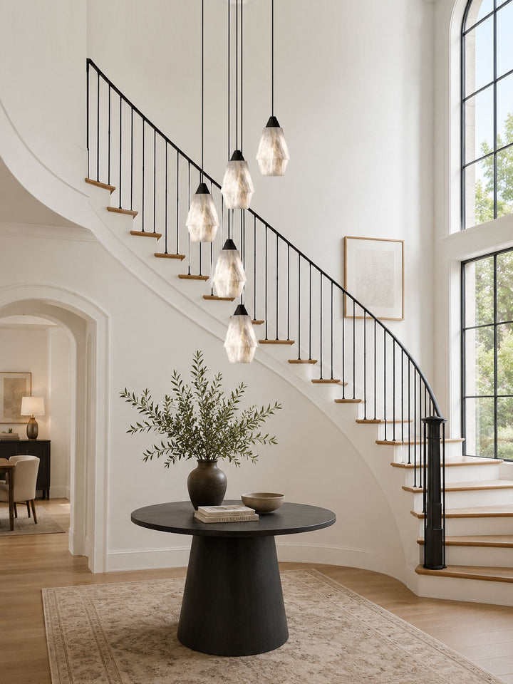 Aurevin alabastro grappolo lampadario
