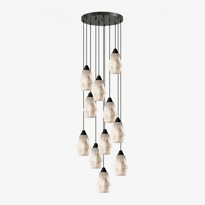 Aurevin alabastro grappolo lampadario