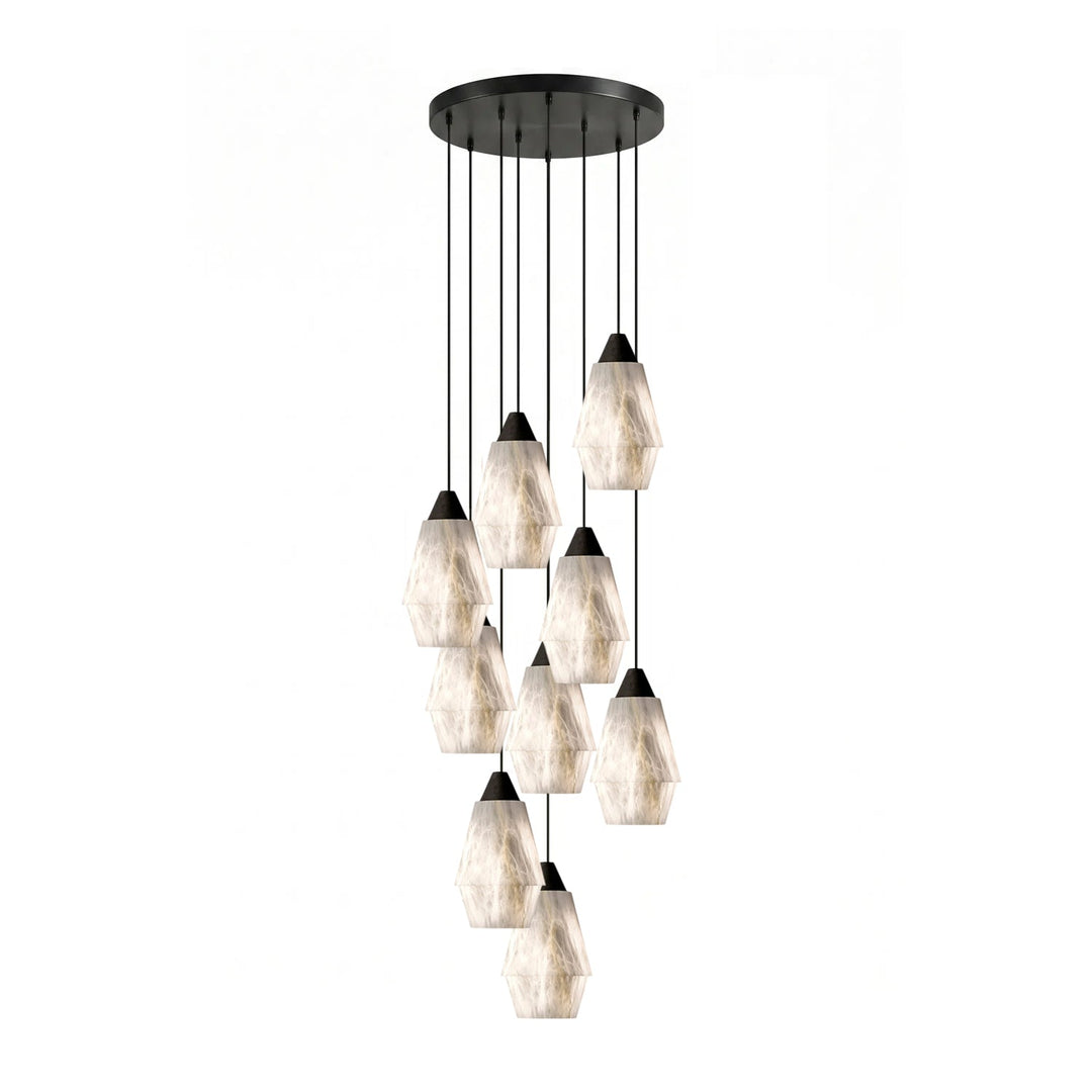 Aurevin alabastro grappolo lampadario