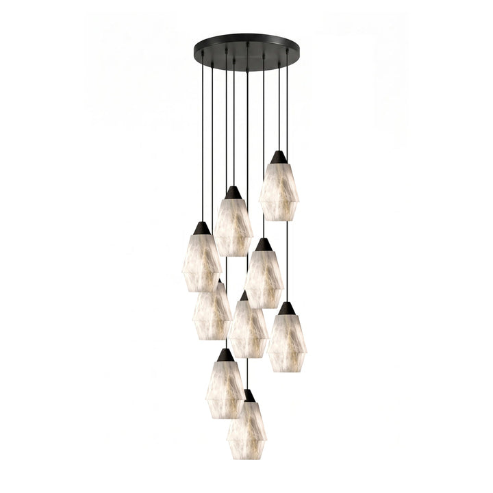 Aurevin alabastro grappolo lampadario