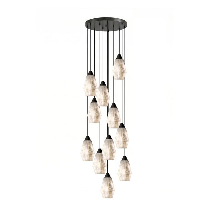Aurevin alabastro grappolo lampadario