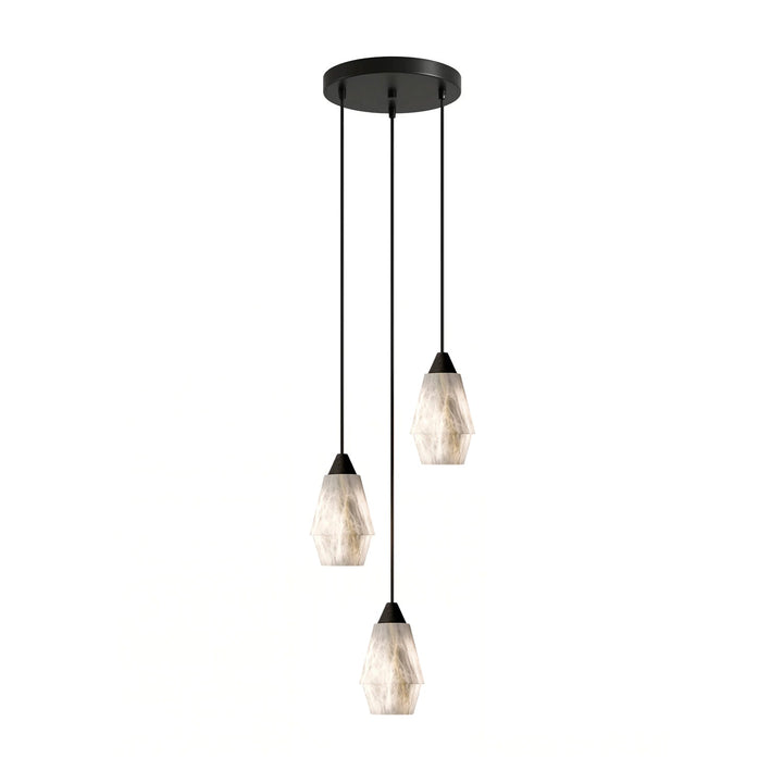 Aurevin alabastro grappolo lampadario