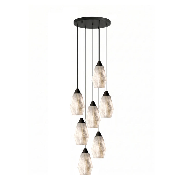 Aurevin alabastro grappolo lampadario