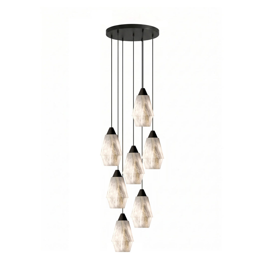 Aurevin alabastro grappolo lampadario