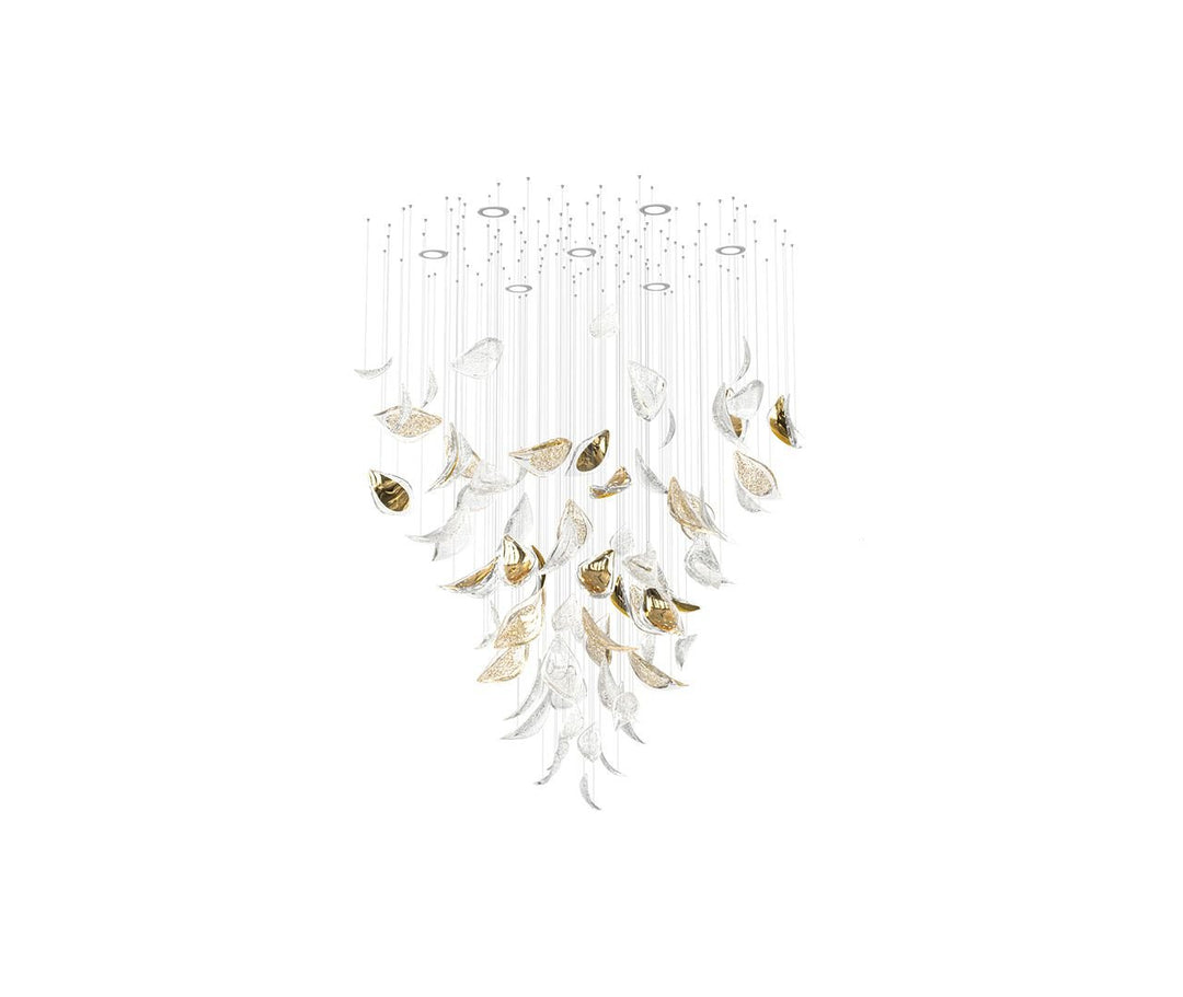 Avynen lampadario in Cristallo Petalo