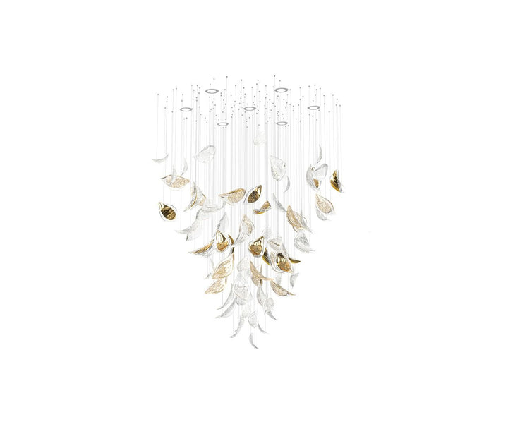 Avynen lampadario in Cristallo Petalo