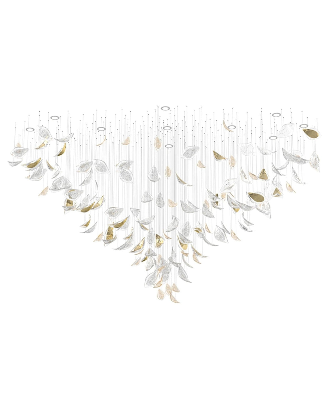 Avynen lampadario in Cristallo Petalo