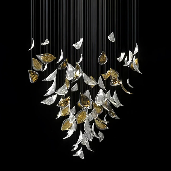 Avynen lampadario in Cristallo Petalo