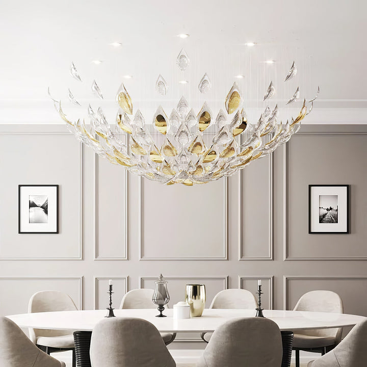Avynen lampadario in Cristallo Petalo