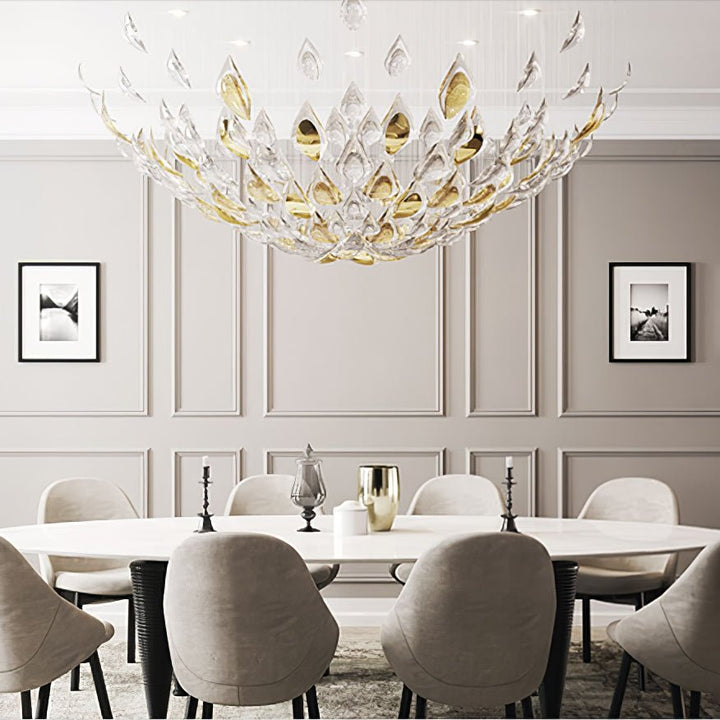 Avynen lampadario in Cristallo Petalo