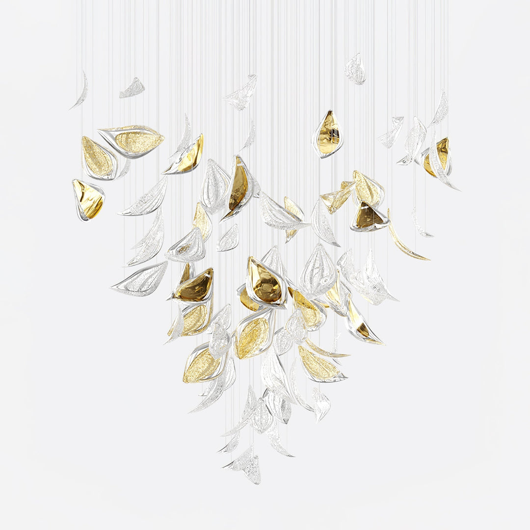 Avynen lampadario in Cristallo Petalo