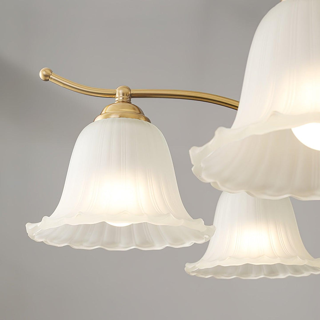 Ohel lampadario in ottone con Paralume in alabastro