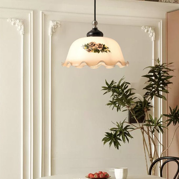 Lampada a sospensione Floréa Bloom in vetro