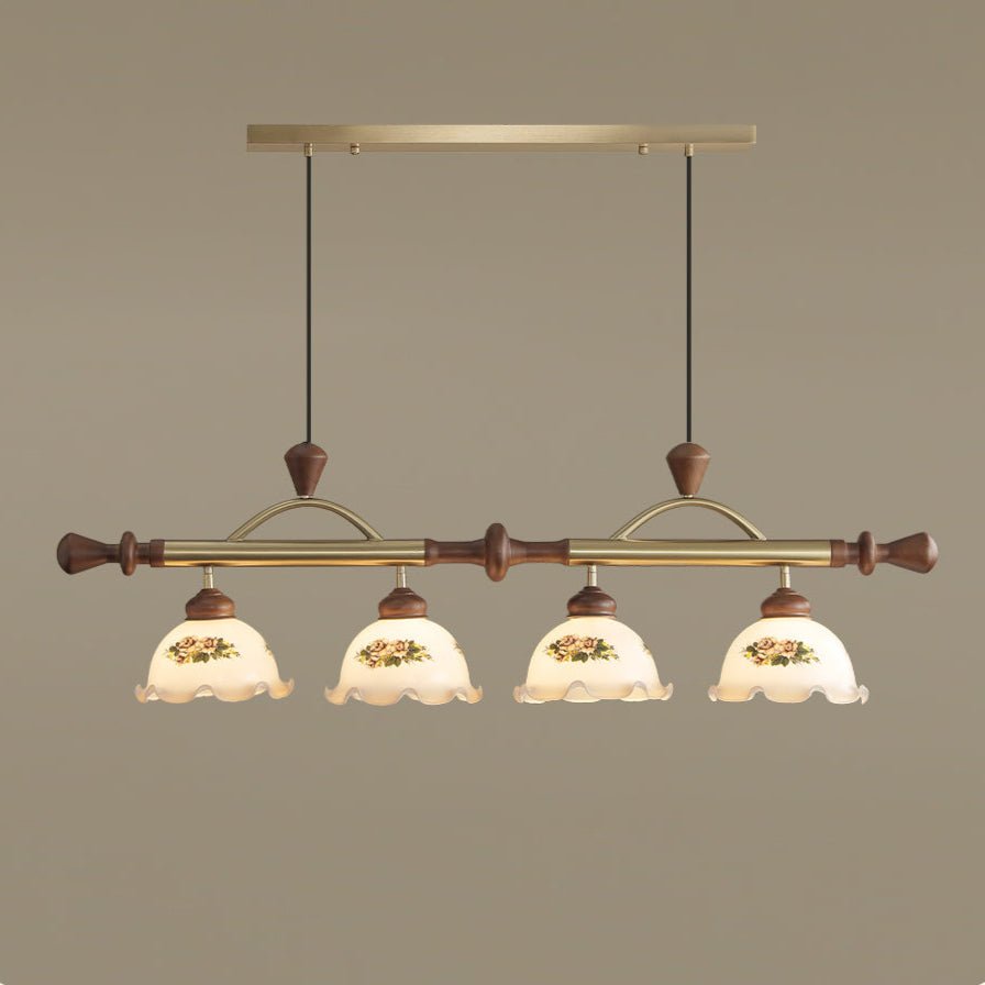 Valcrest lampada a sospensione con motivo floreale multicolore