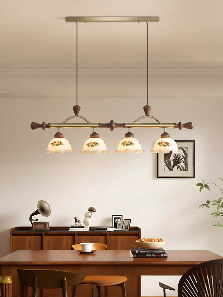 Valcrest lampada a sospensione con motivo floreale multicolore