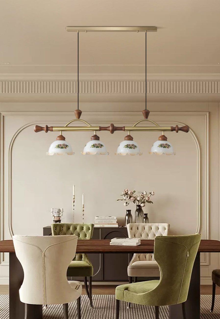 Valcrest lampada a sospensione con motivo floreale multicolore