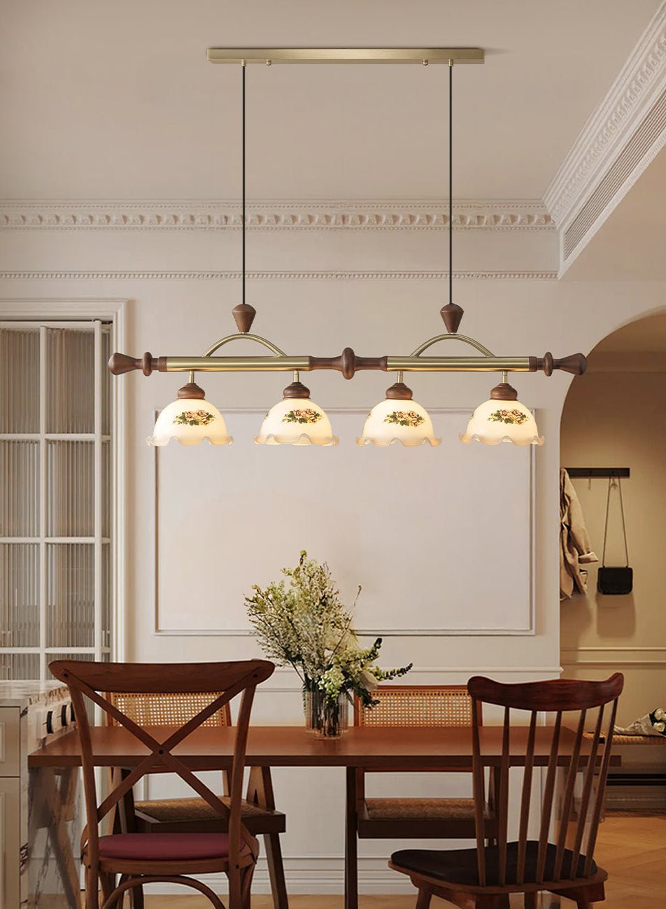 Valcrest lampada a sospensione con motivo floreale multicolore