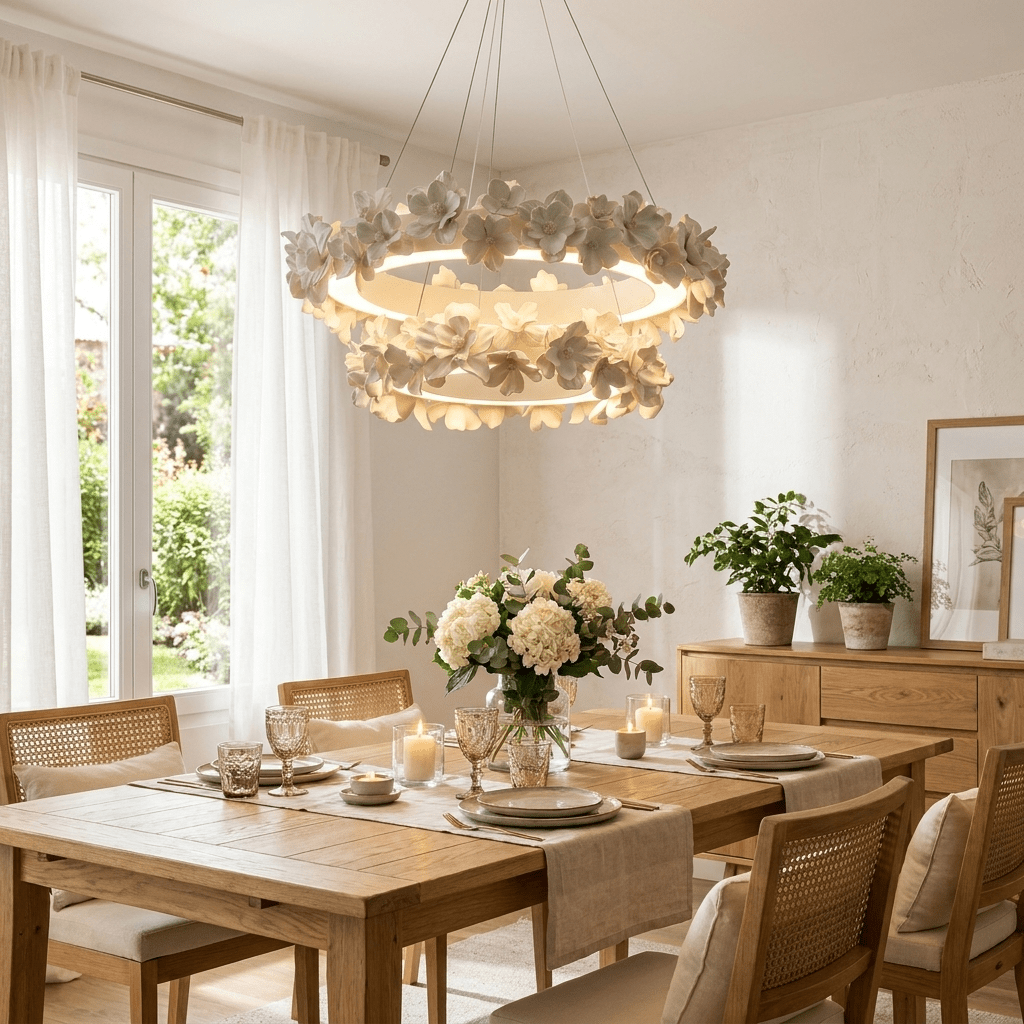 Floral Wreath lampadario floreale