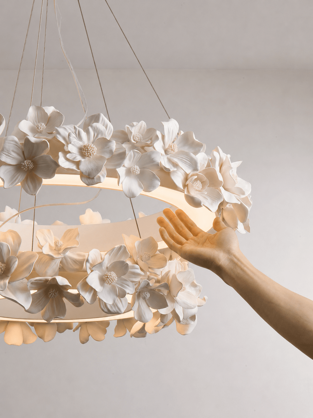 Floral Wreath lampadario floreale