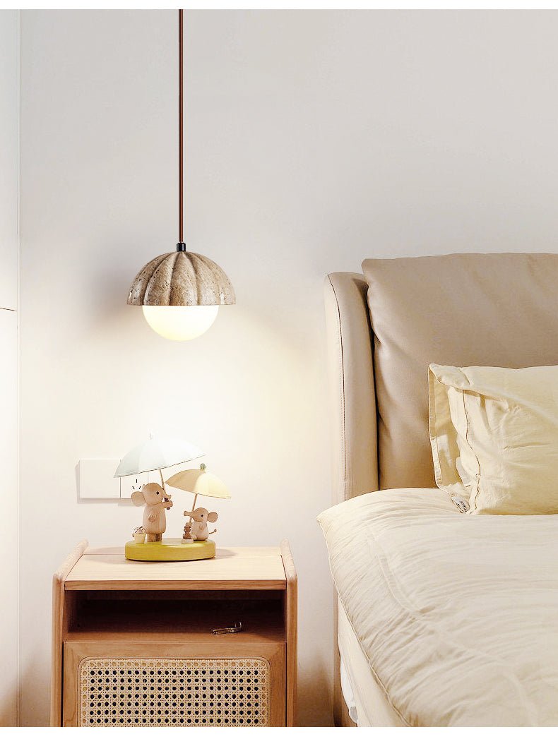 Marovek lampada a sospensione Fluted Orb a globo