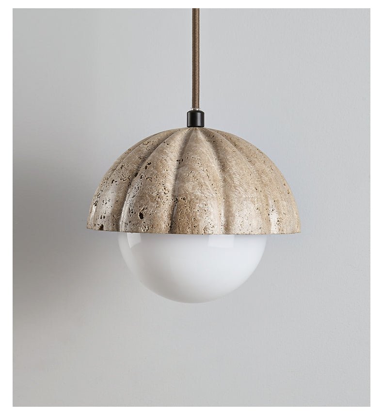 Marovek lampada a sospensione Fluted Orb a globo