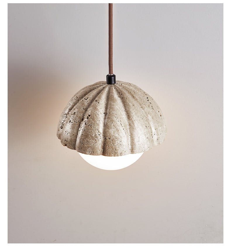 Marovek lampada a sospensione Fluted Orb a globo